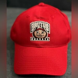 Ohio State Buckeyes Red Brutus Velcro Adjustable Cap